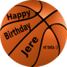 Happy Birthday Basketball Clip Art