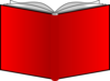 Openbook Red Covers Clip Art