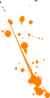 Paint Splat Orange Clip Art