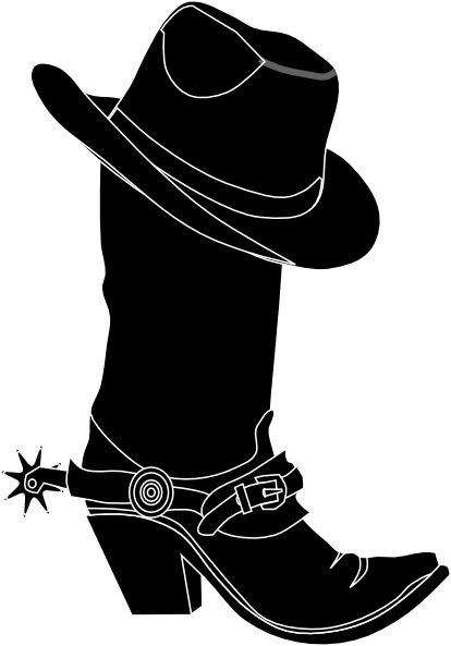 clipart cowboy boots and hat - photo #5