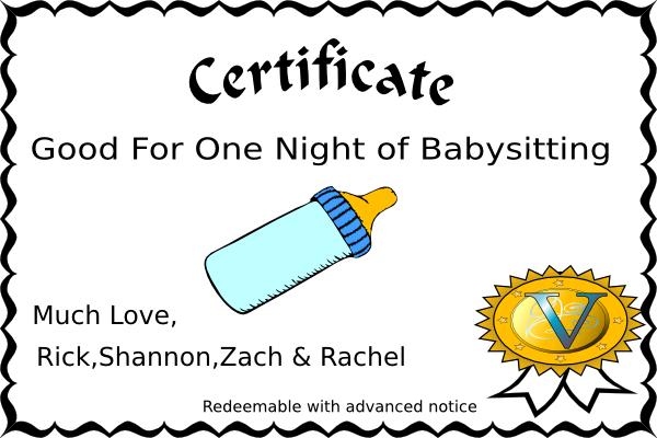 babysitting coupon clip art at clker com vector clip art babysitting coupons