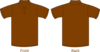 Polo Shirt Brown Clip Art