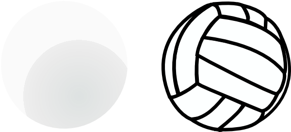 free black and white volleyball clip art - photo #31