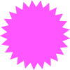 Pink Sun Star Clip Art