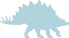 Blue Stegosaurus  Clip Art