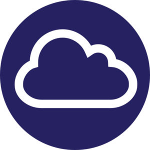 Blue Circle Cloud Icon Internet Clip Art at Clker.com ...