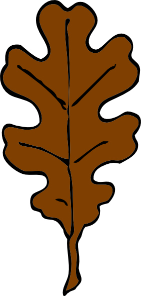 Brown Oak Leaf Clip Art at Clker.com - vector clip art online, royalty