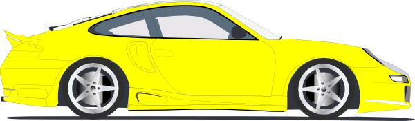 clipart yellow car - photo #23