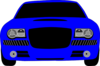 Blue Race Car Clip Art