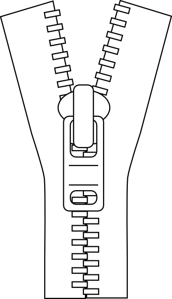 clipart of a zipper - photo #17