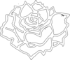 Rose In Full Bloom Clip Art