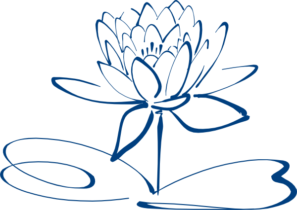 lotus flower outline clip art free - photo #2