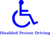 Light Pink Handicapped Symbol Clip Art