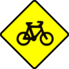Bicycle Caution Clip Art