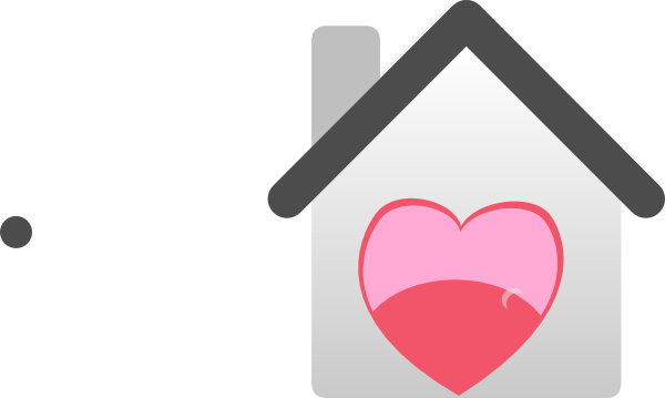 house with heart clipart - photo #7