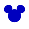 Blue Mickey Head Clip Art