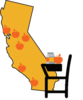 California, Apple, Chair, School  Clip Art
