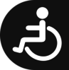 Wheelchair Icon Gray Clip Art