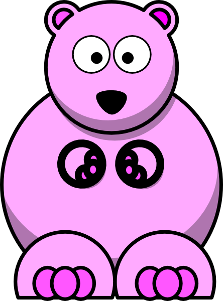 clip art pink teddy bear - photo #9