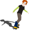 Skateboarder Clip Art