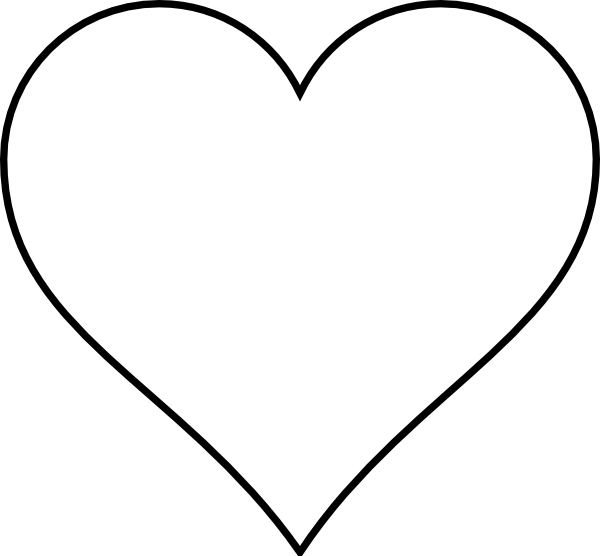 clip art heart outline. Heart Outline