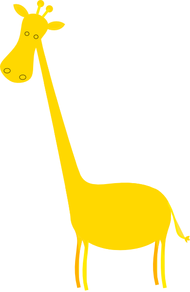 yellow giraffe clipart - photo #1