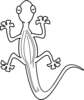 Lizard Outline Clip Art