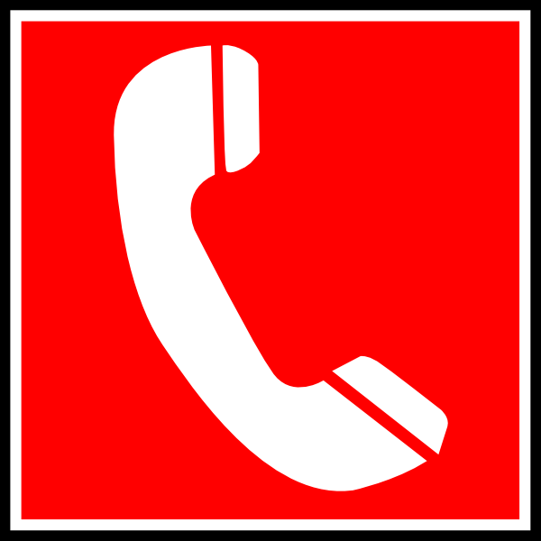 free clip art red phone - photo #8