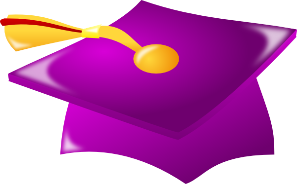 purple graduation cap clip art free - photo #2