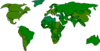 Black White Outline World Map No Background Clip Art