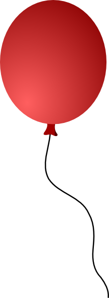 free clip art red balloon - photo #16