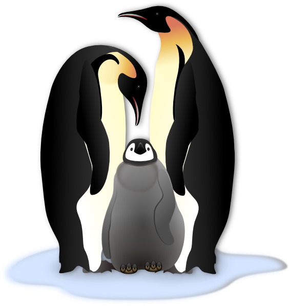 free girl penguin clip art - photo #46