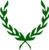 Green Laurel Wreath Clip Art
