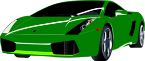 Green Sports Car Clip Art