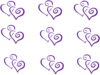 Many Hearts Clip Art