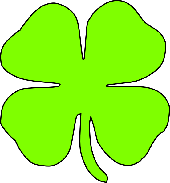 clipart four leaf clover - photo #40