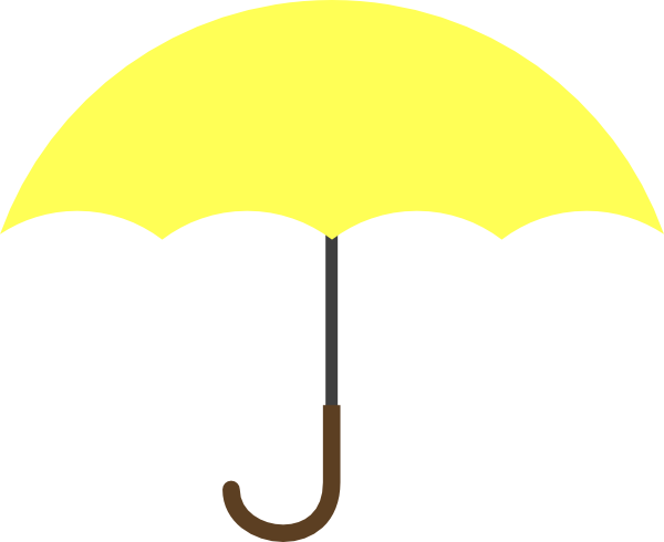 Yellow Umbrella Clip Art at Clker.com - vector clip art online, royalty
