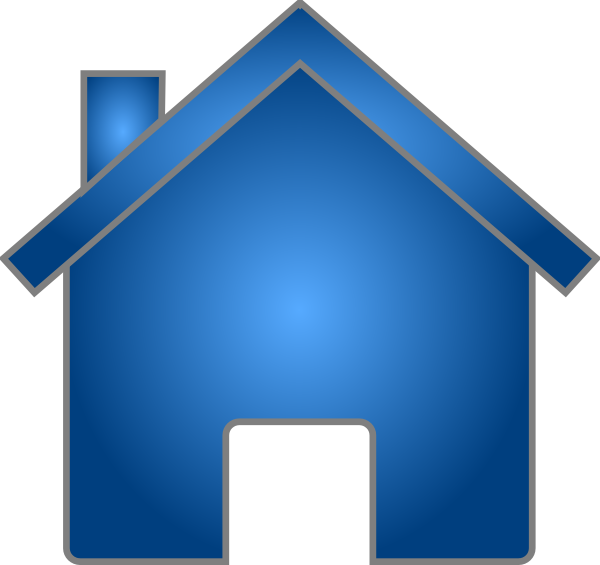 clipart blue house - photo #5