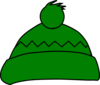 Green Winter Hat Clip Art