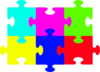 Puzzle Complete No Lines Clip Art