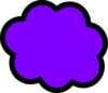 Purple Cloud Clip Art
