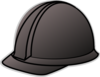 Black Hard Hat Clip Art