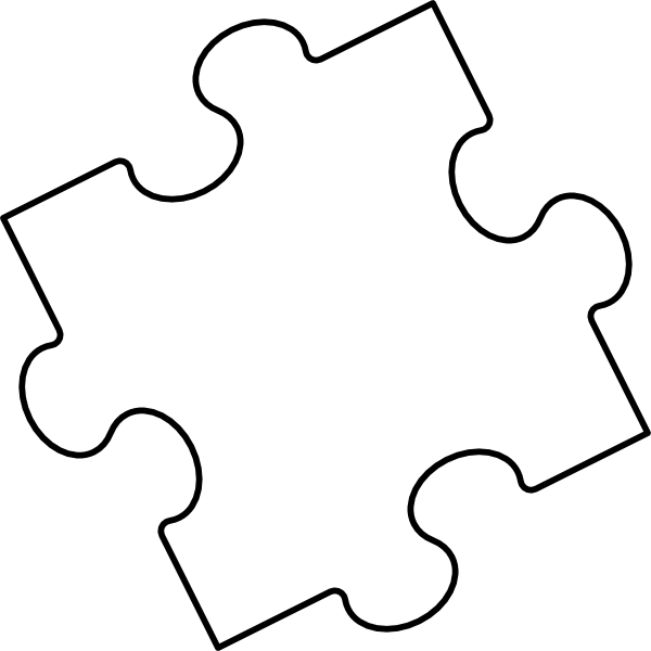 Blank Puzzle Piece clip art