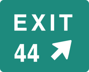 Exit 34 Clip Art