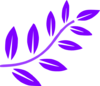Purple Leaves Branch Clip Art