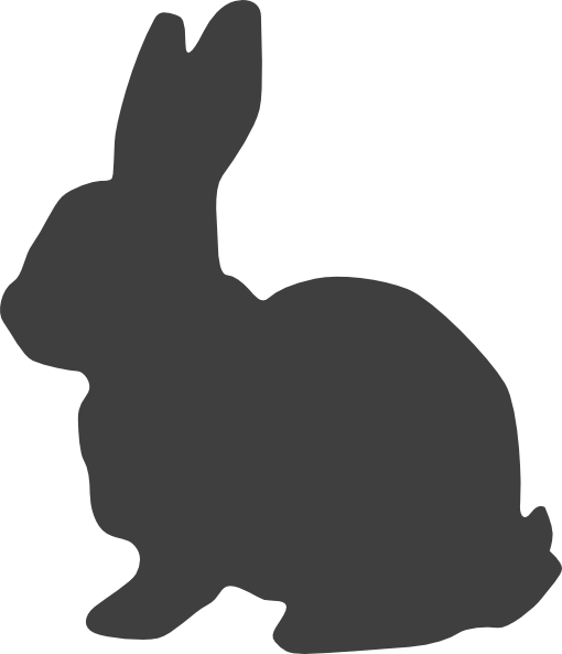 clipart image bunny silhouette - photo #44