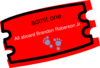 Admit One Brandon Roberson Jr. Clip Art