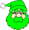 Green Santa Clip Art