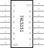 Mux-74ls151 Clip Art