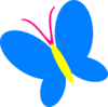 Blue Butterfly Clip Art